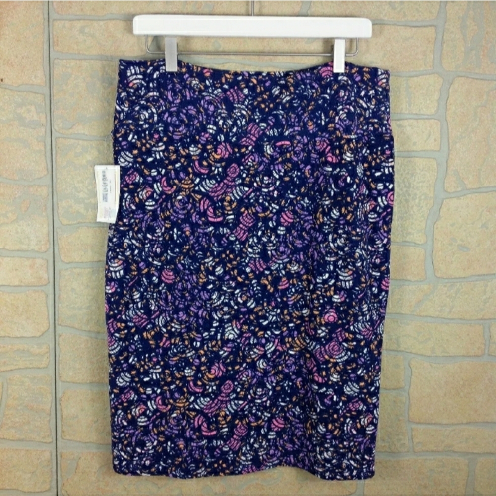 NWT Lularoe Cassie XL Purple Pencil Skirt